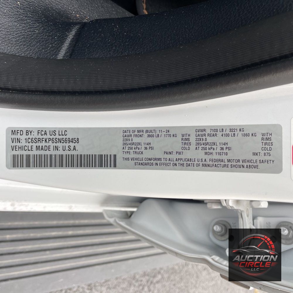 2025 Ram 1500 Tungsten