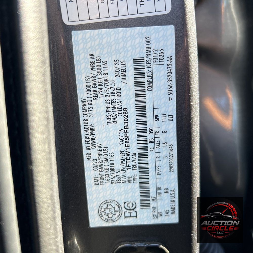2023 Ford F150 Tremor
