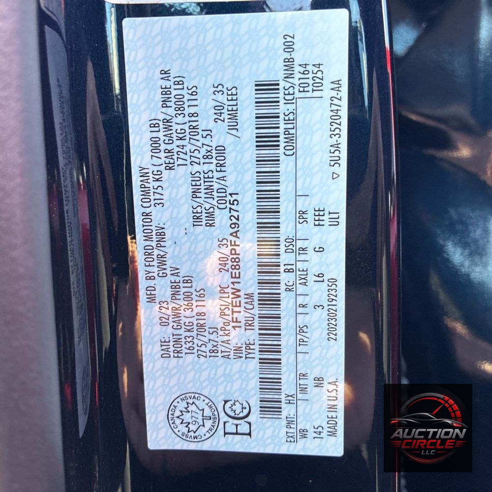 2023 Ford F150 Tremor