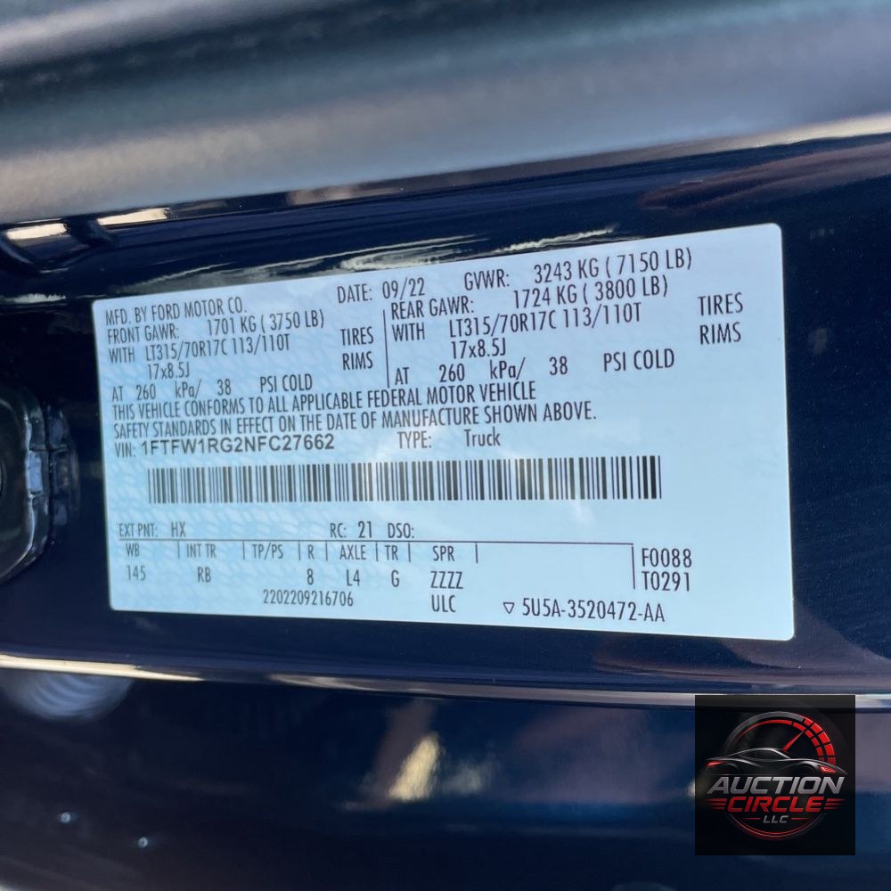 2022 Ford F-150 Raptor
