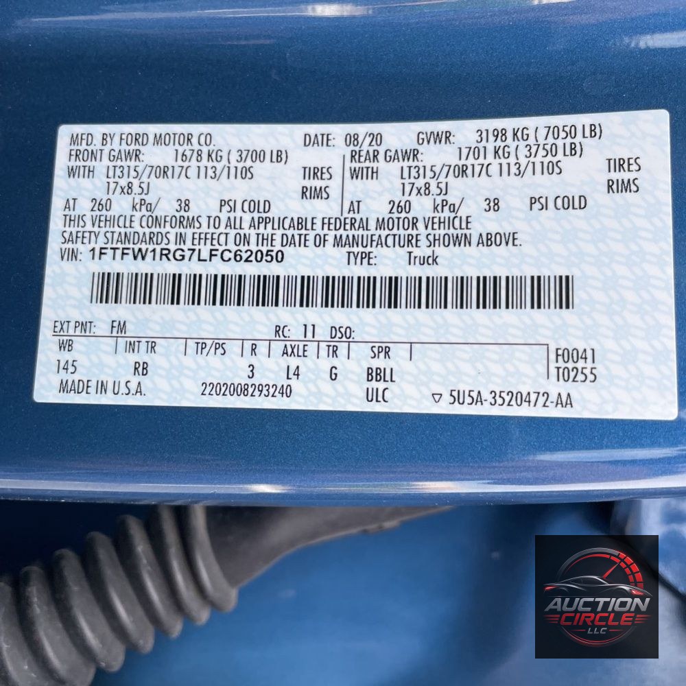 2020 Ford F-150 Raptor