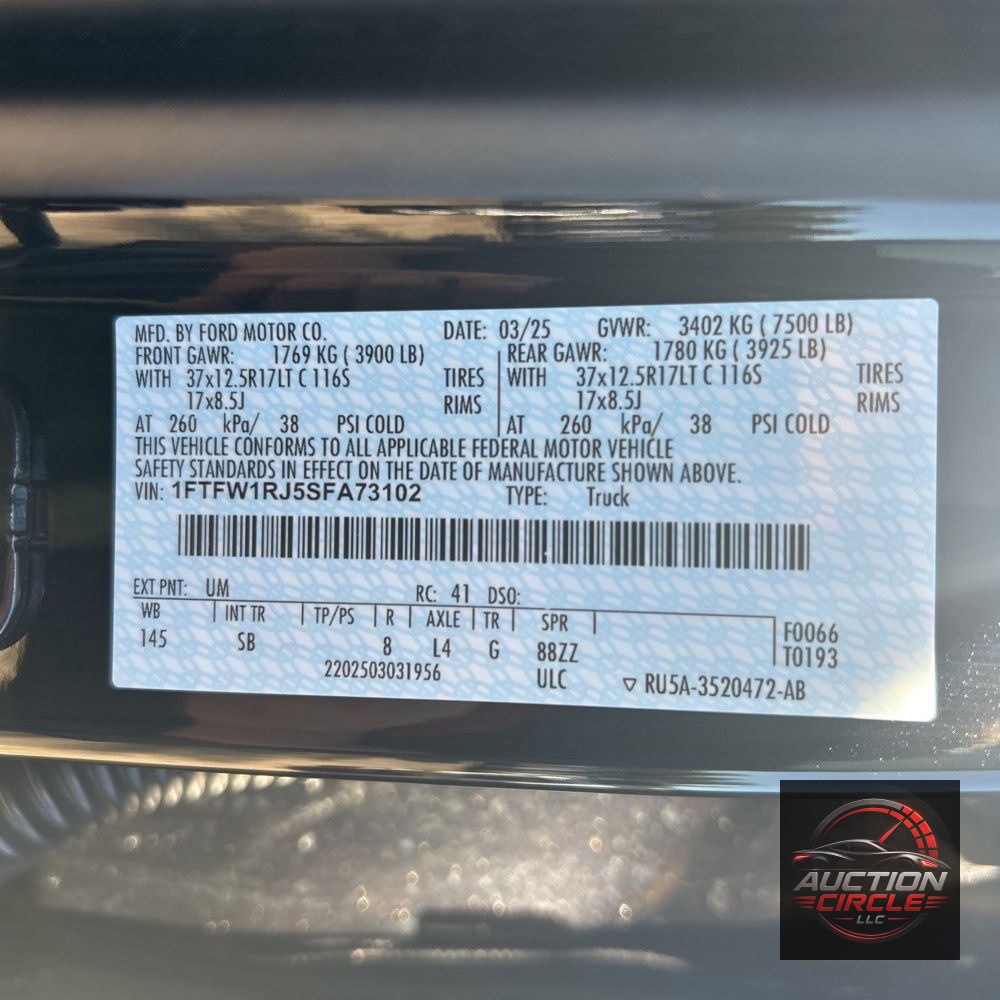 2025 Ford F-150 Raptor