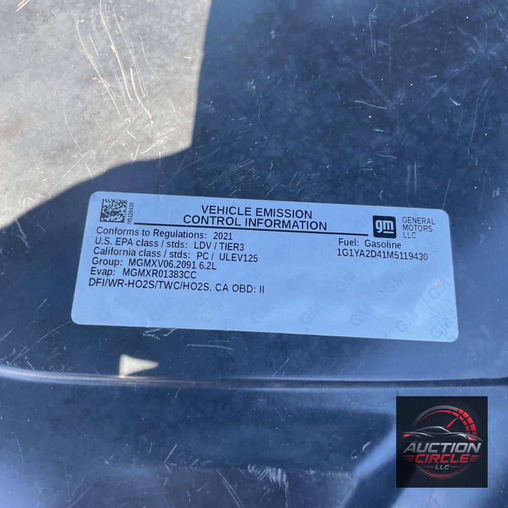 2021 Chevrolet Corvette Stingray
