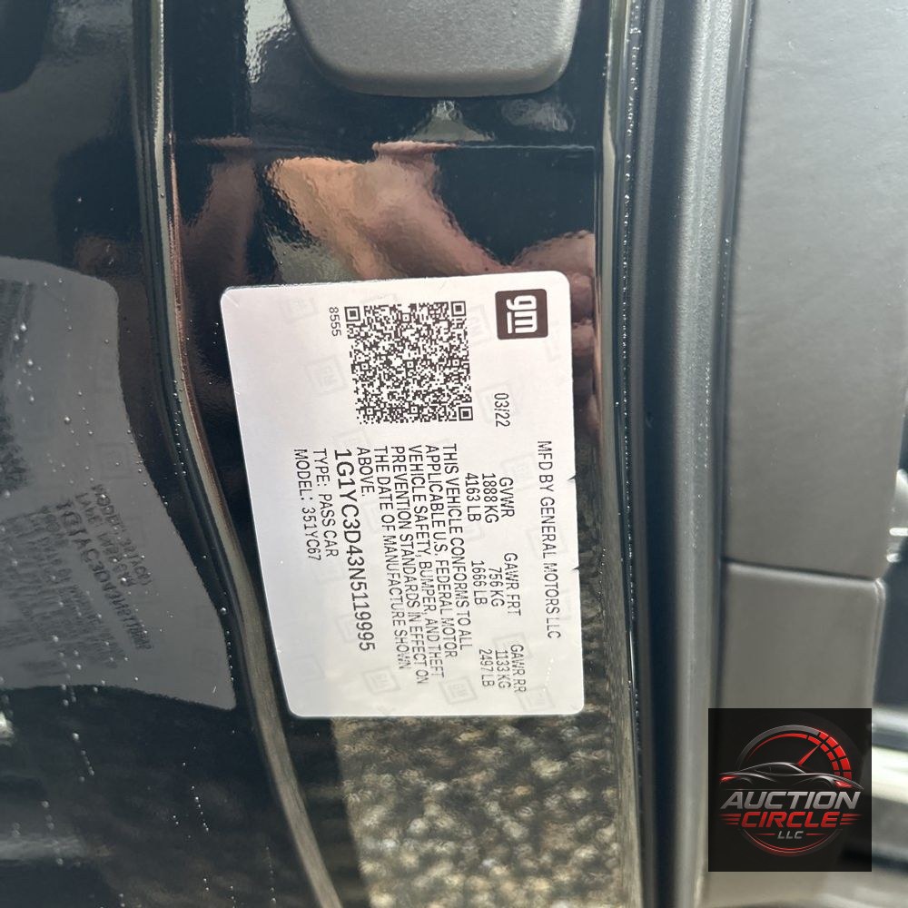 2022 Chevrolet Corvette Stingray
