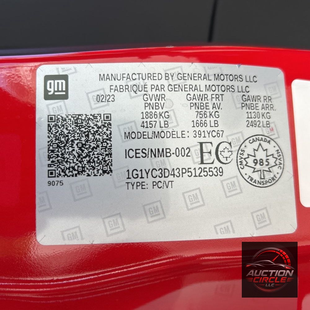 2023 Chevrolet Corvette Stingray 3LT