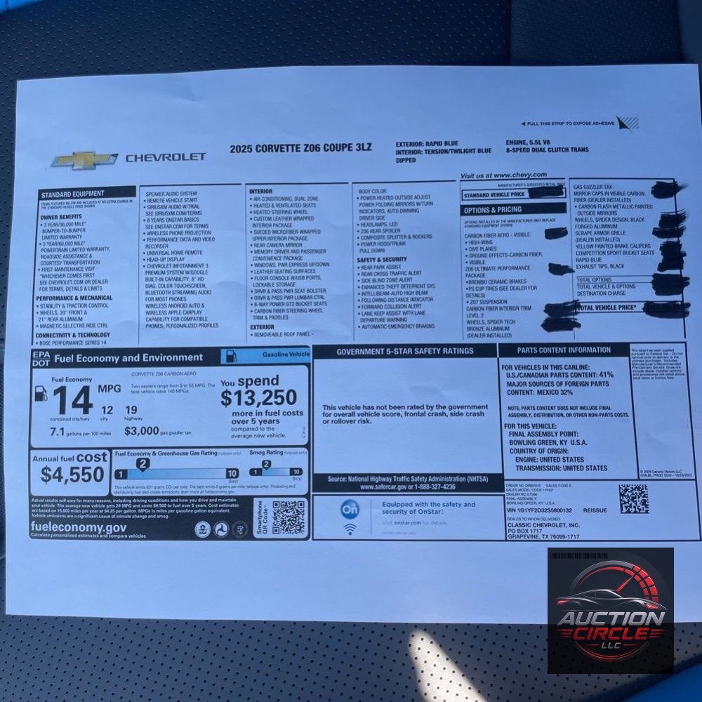 2025 Chevrolet Corvette Z06