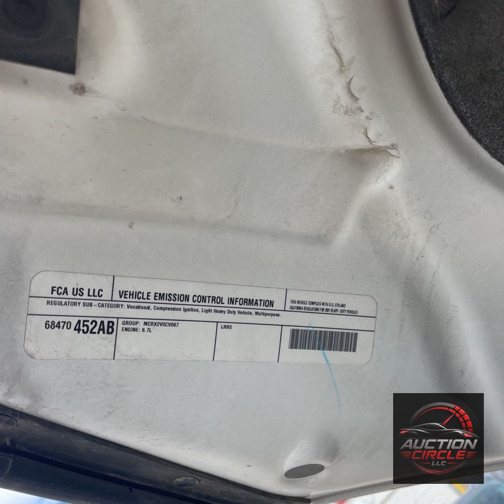 2021 Ram Commercial Tradesman CA60-120 CONV CAB/CHASSIS 4X4 6.7L