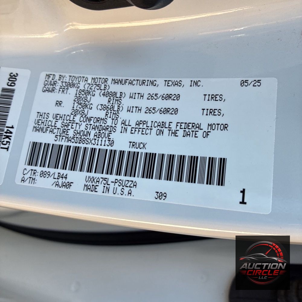 2025 Toyota Tundra 1794 Edition