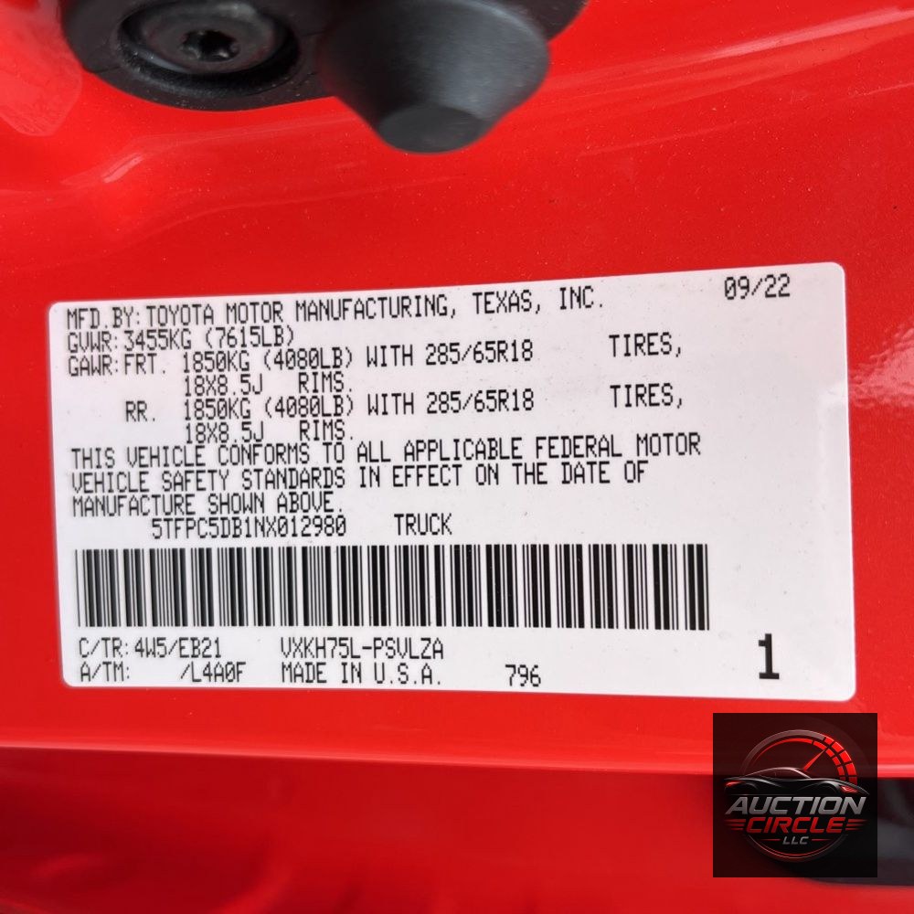 2022 Toyota Tundra TRD Pro HV