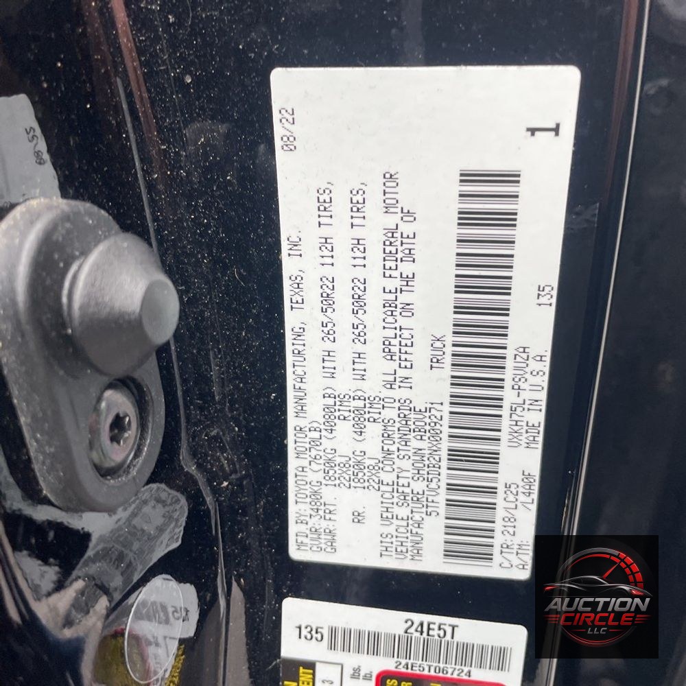2022 Toyota Tundra Capstone HV