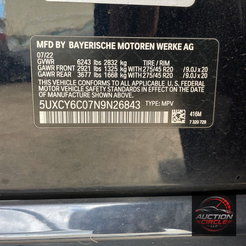 2022 BMW X6 XDrive40i