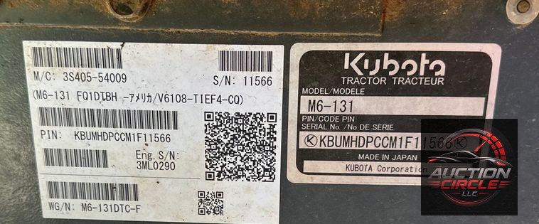 2021 Kubota  M6-131 MFWD tractor