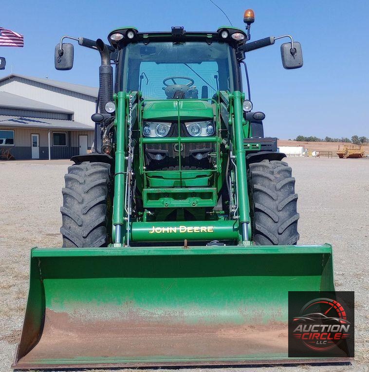 2015 John Deere 6125R MFWD tractor