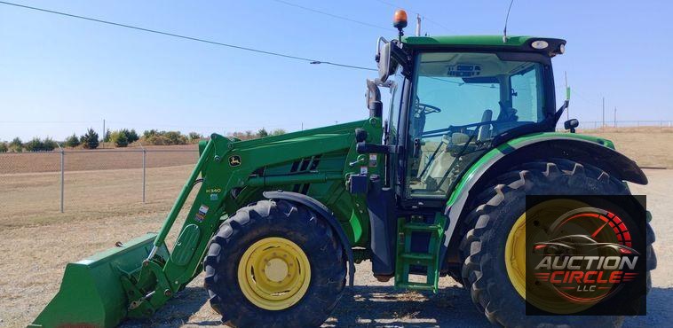 2015 John Deere 6125R MFWD tractor