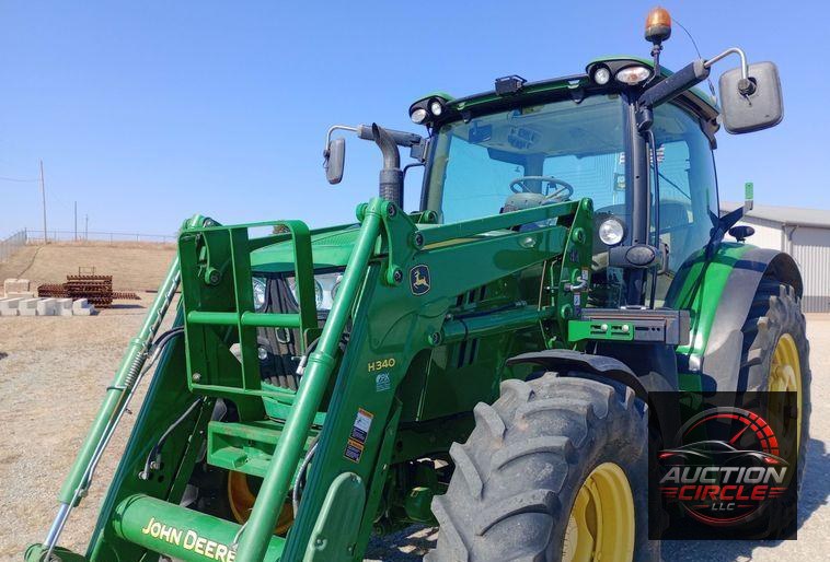 2015 John Deere 6125R MFWD tractor
