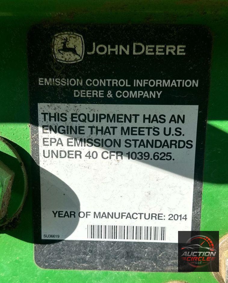 2014 John Deere 6125M  MFWD tractor