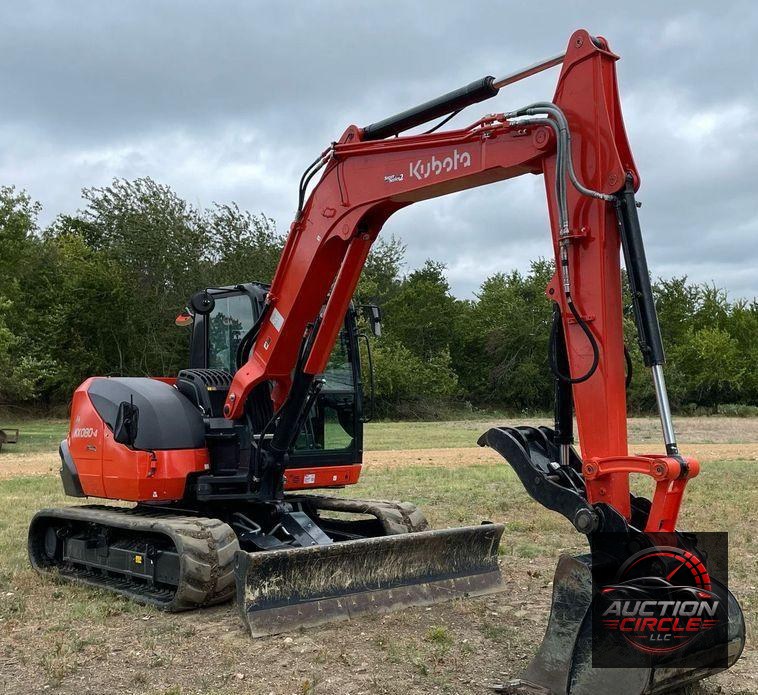 2022 Kubota KX080-4S2  mini excavator