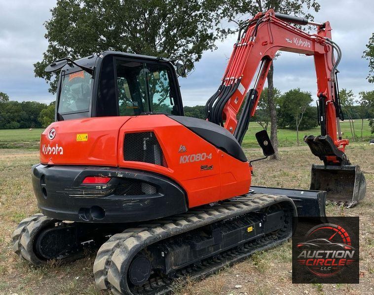 2022 Kubota KX080-4S2  mini excavator