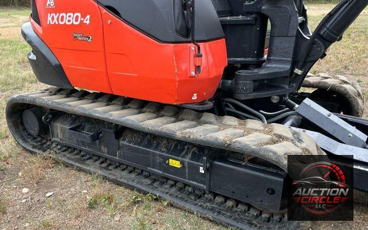 2022 Kubota KX080-4S2  mini excavator