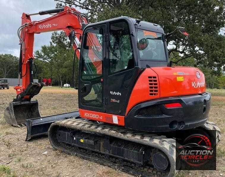 2022 Kubota KX080-4S2  mini excavator