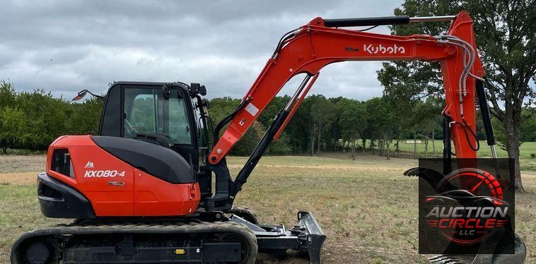 2022 Kubota KX080-4S2  mini excavator