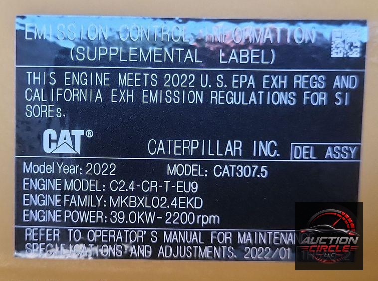 2023 Caterpillar  307.5 mini excavator