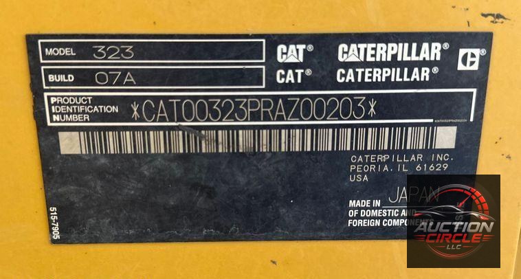 2018 Caterpillar  323 excavator