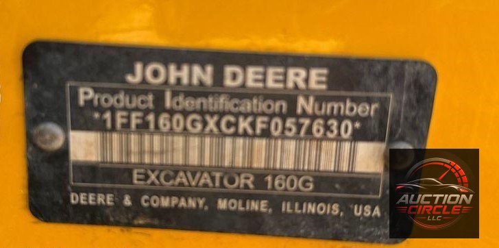 2019 John Deere 160G excavator