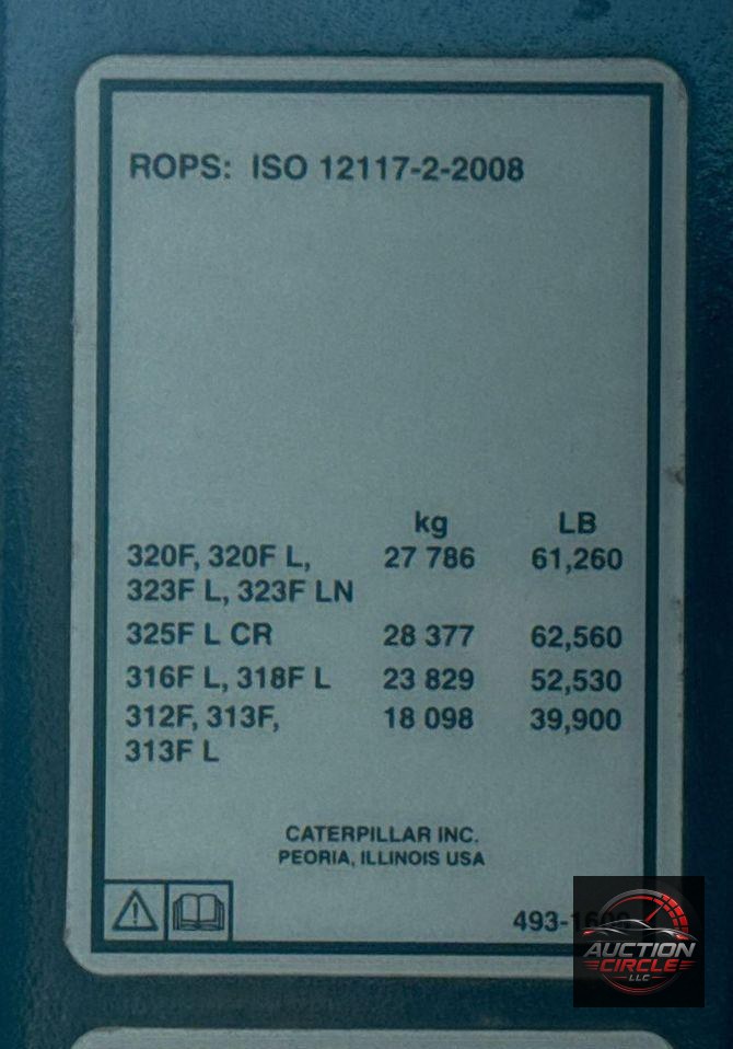 2017 Caterpillar  323F L excavator