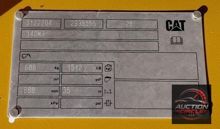 2017 Caterpillar 140M3  motor grader