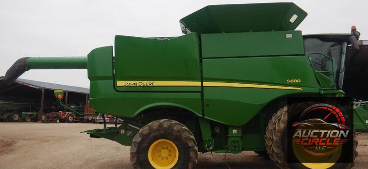 2017 John Deere S680S RWA combine