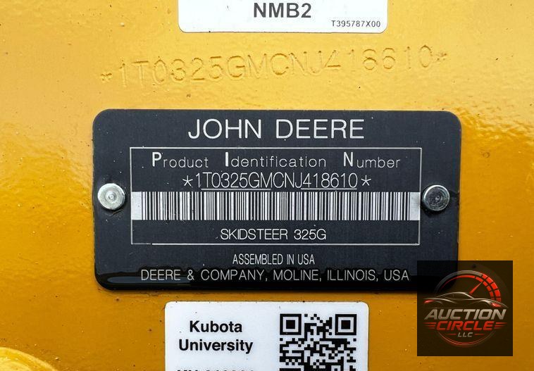 2022 John Deere 325G  tracked skid steer loader