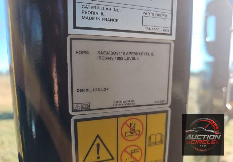 2014 Caterpillar D6N XL dozer