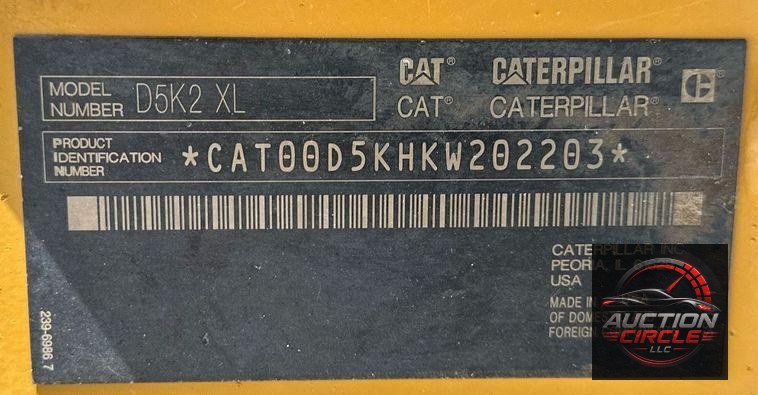 2016 Caterpillar D5K XL  dozer