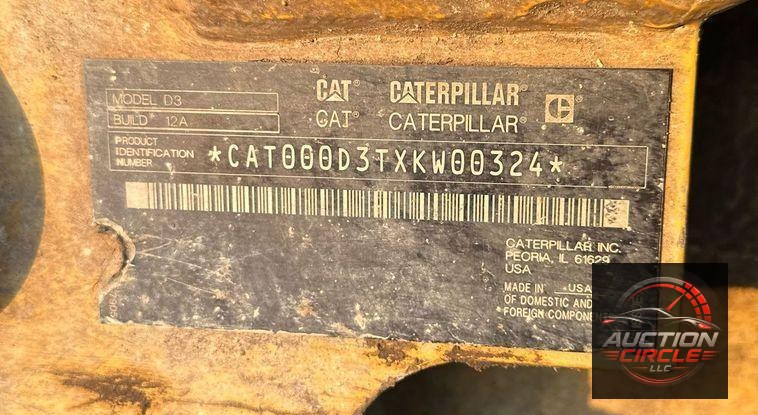 2021 Caterpillar D3-12A  dozer