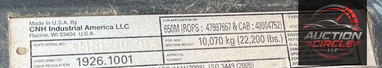 2020 Case 650M LT  dozer
