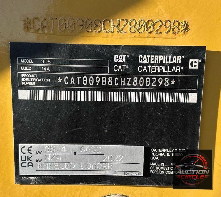 2023 Caterpillar 908 wheel loader