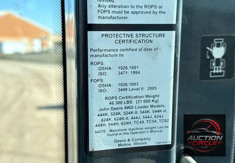 2018 John Deere 544K-II loader