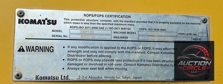 2014 Komatsu WA470-7 wheel loader