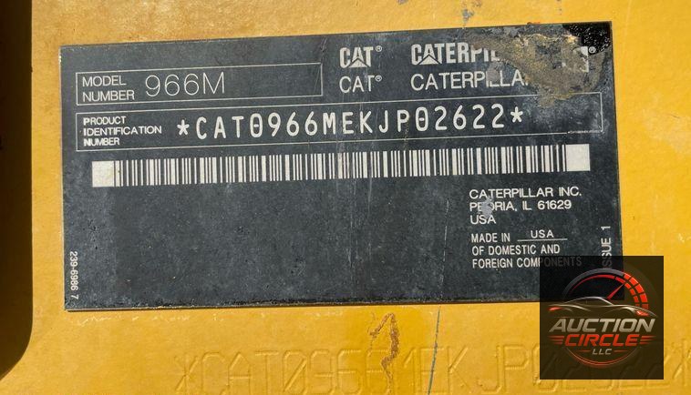 2017 Caterpillar 966M  wheel loader