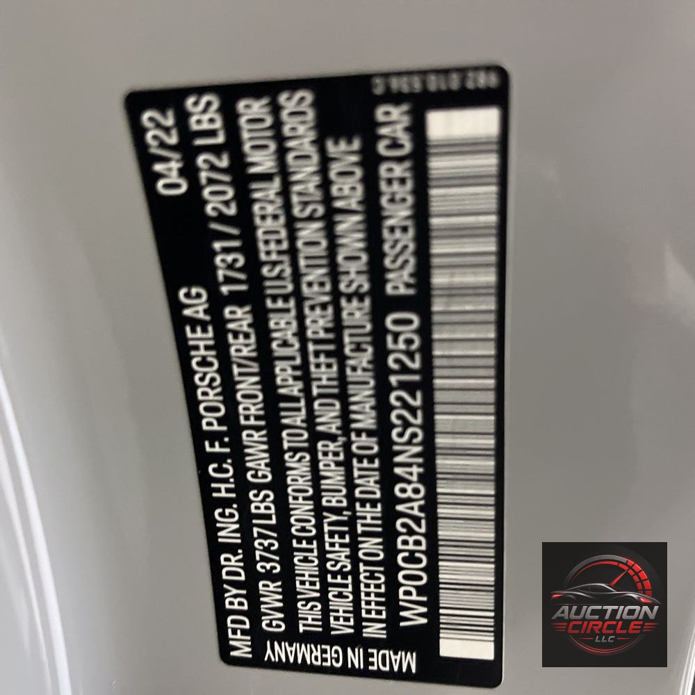 2022 Porsche 718 Boxster S